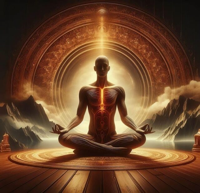 Person on a journey of transformation through 5D Therapy